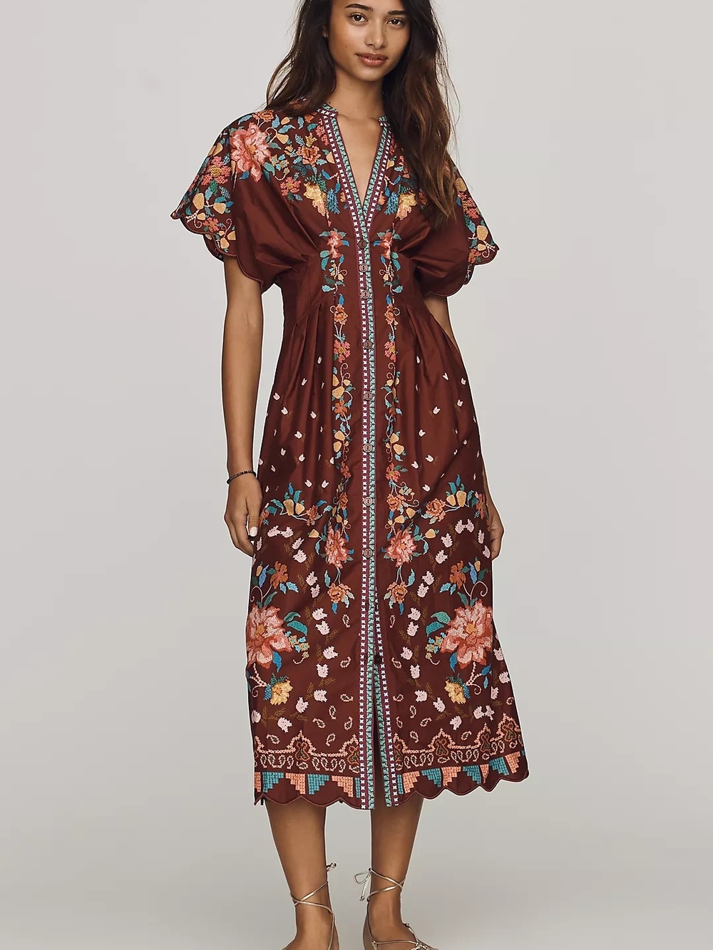 Anthropologie x Farm Rio Midi Dress